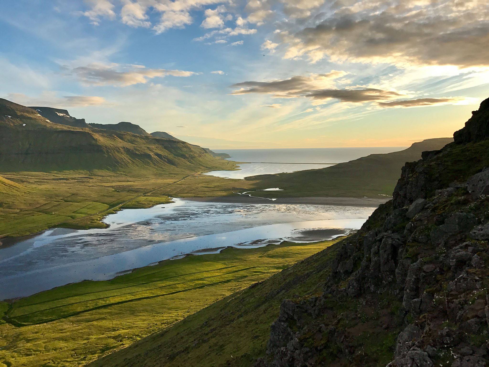 scenic river valley view