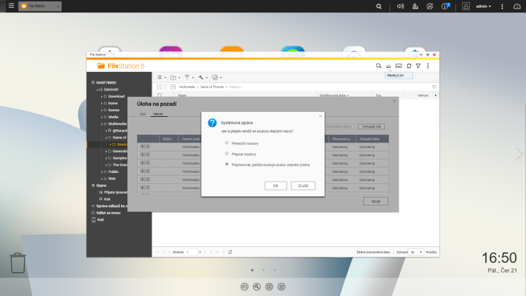 task progress dialog
