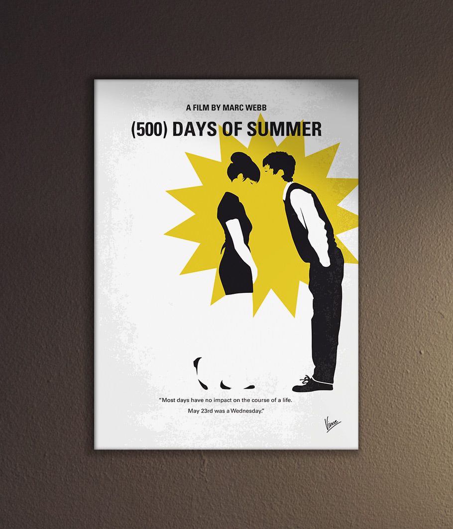 500 days of summer minimalist poster