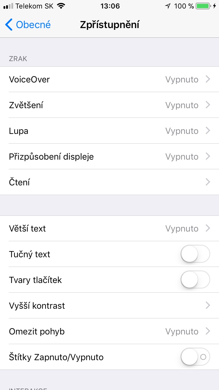 accessibility settings options