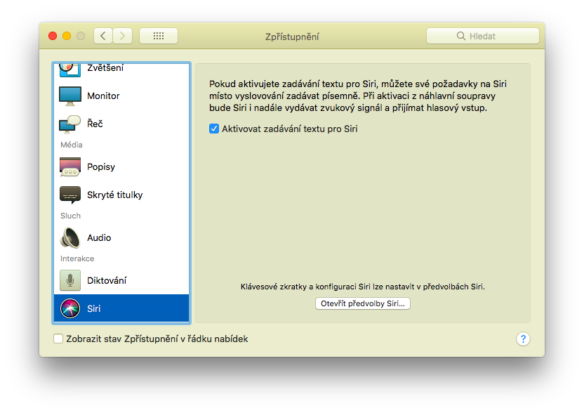 accessibility settings siri