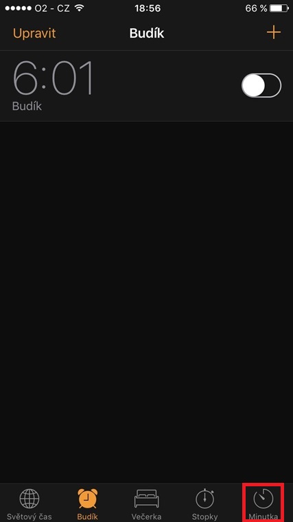 alarm clock interface