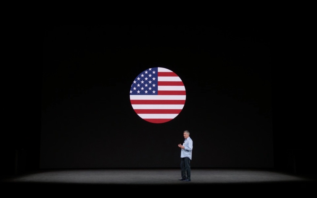 american flag presentation