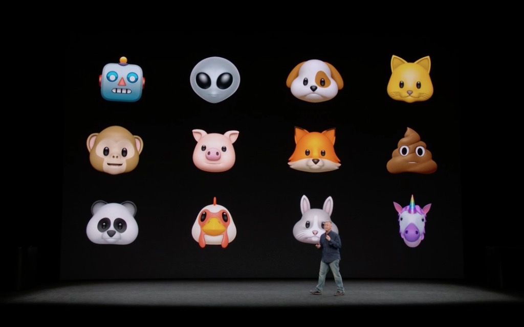 animoji characters display presentation