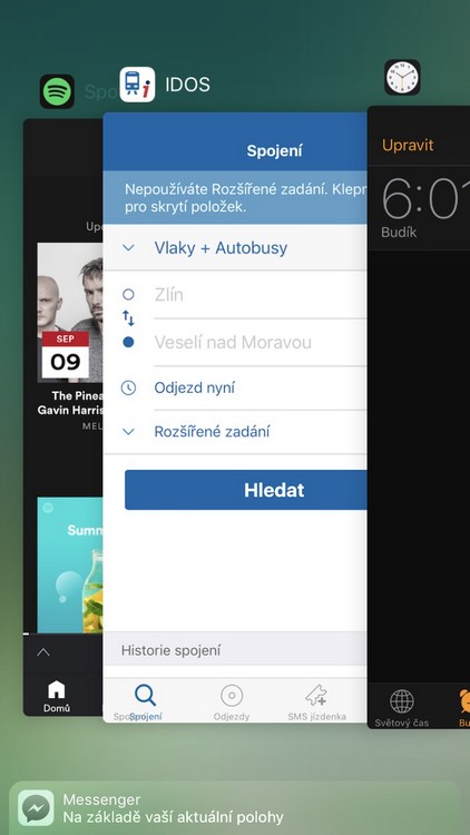 app switcher screen