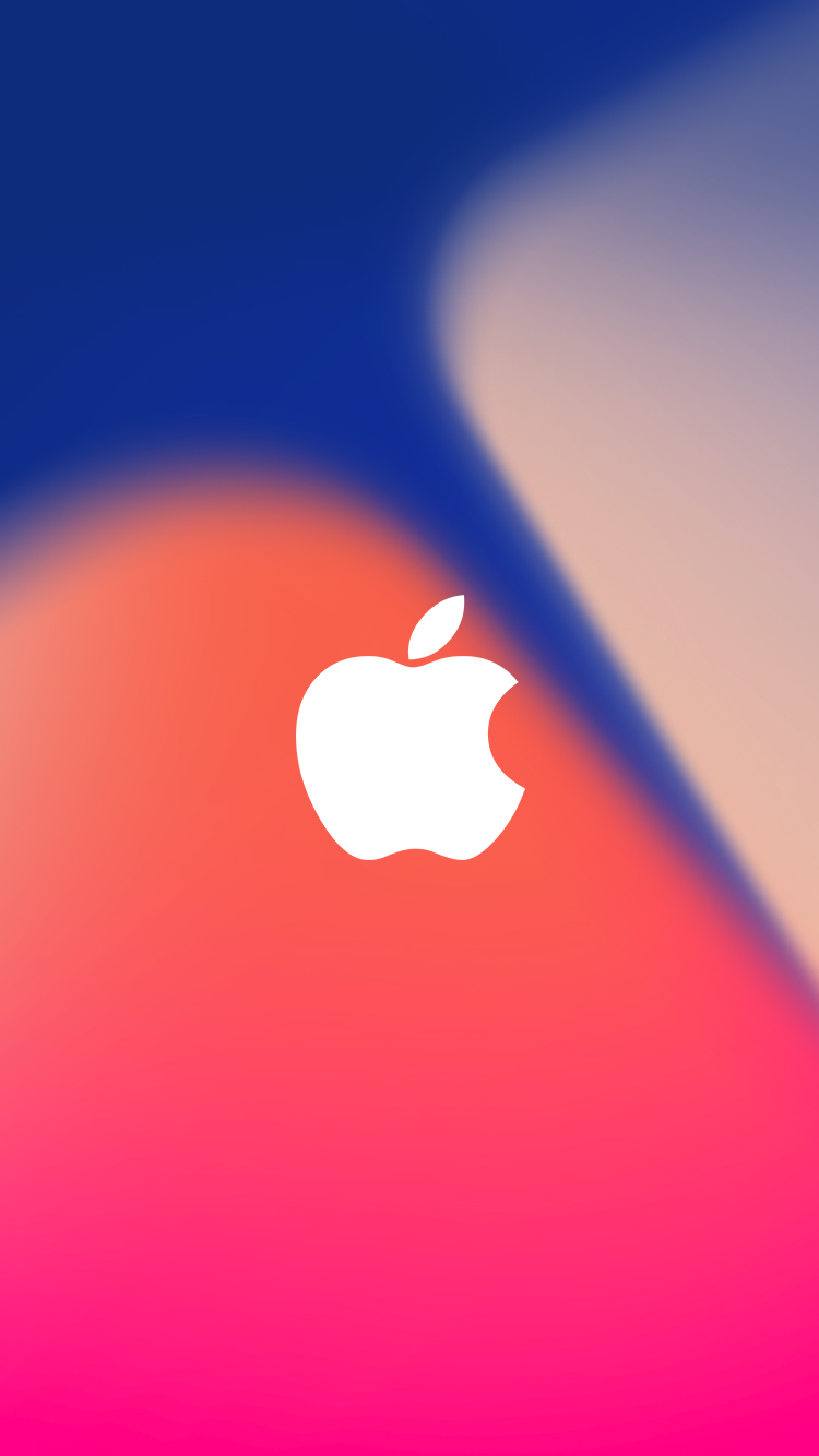 apple logo blurred background