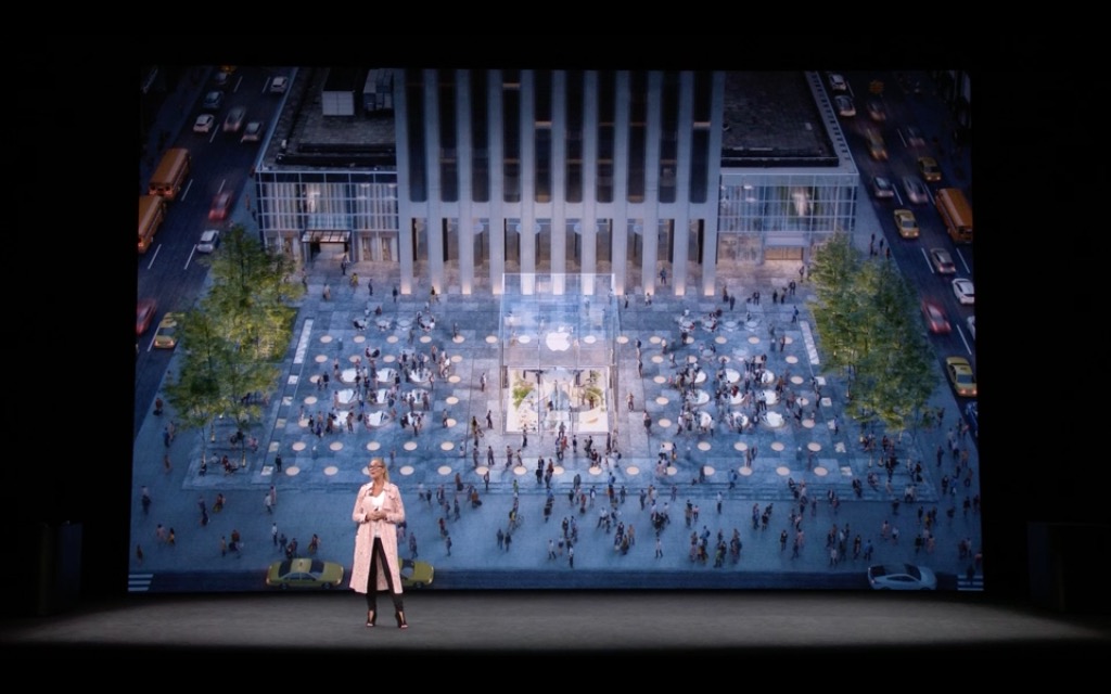 apple store aerial view