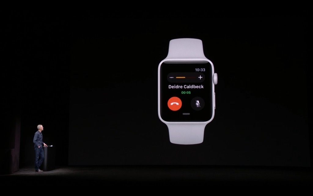 apple watch call screen