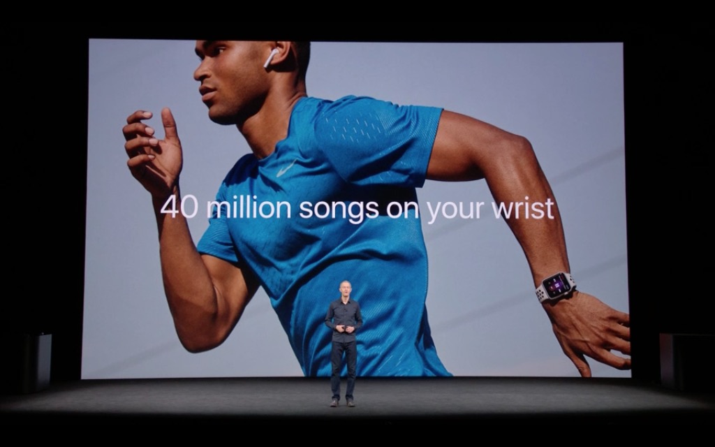 apple watch music on wrist