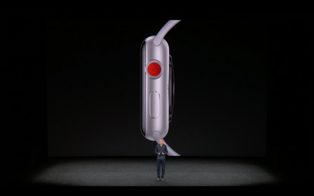 apple watch side view presentation