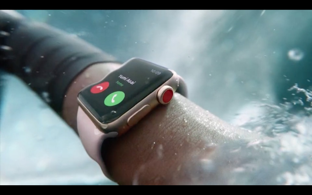 apple watch underwater call