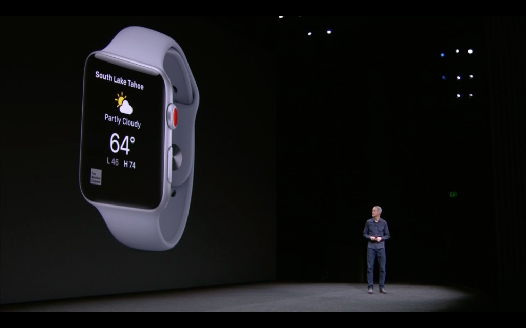 apple watch weather display
