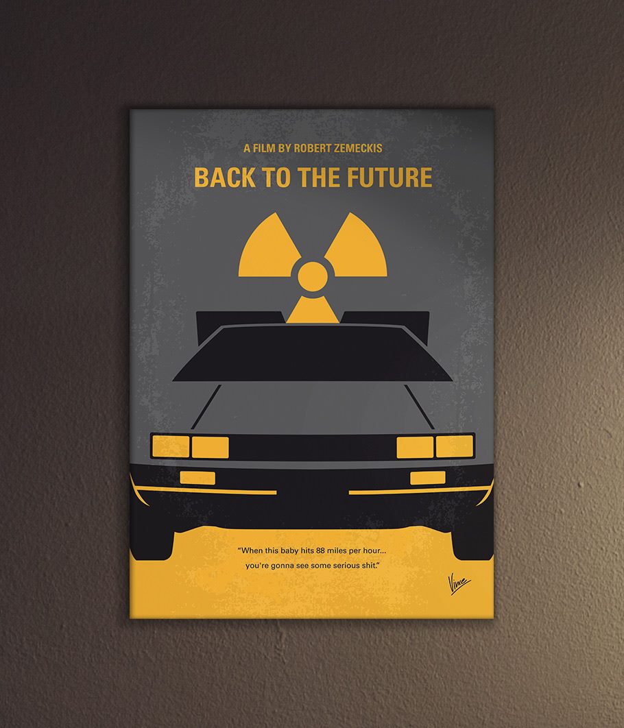 back to the future minimalist poster
