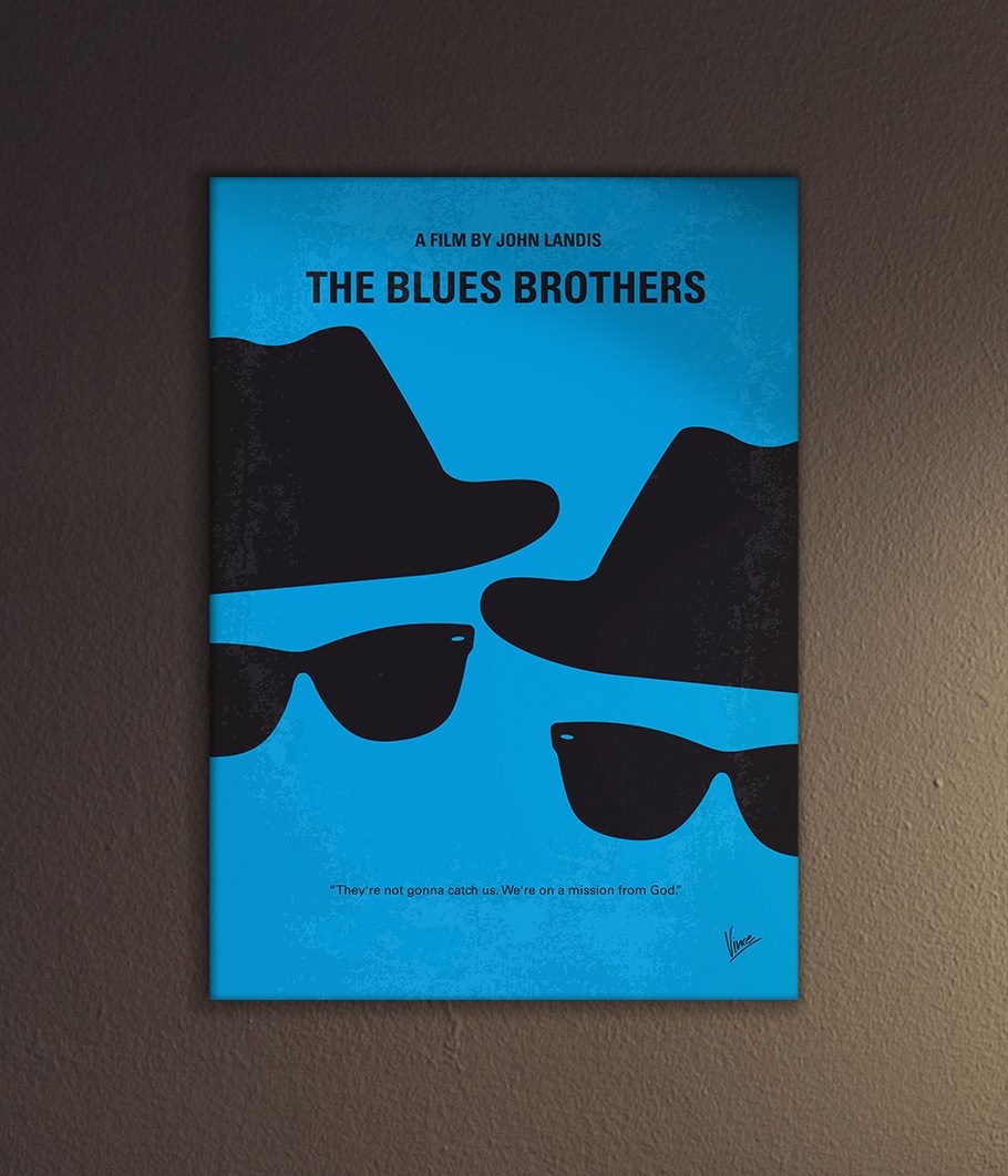 blues brothers minimalist poster
