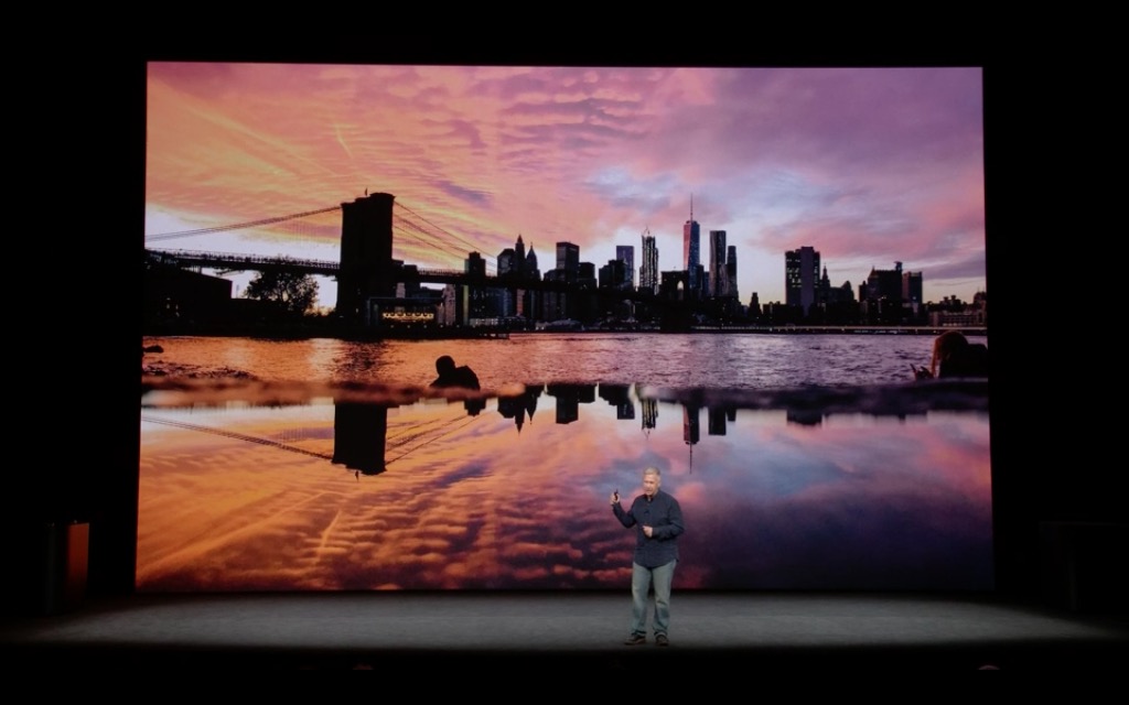 city sunset reflection