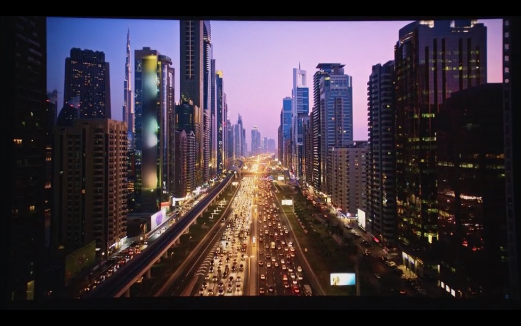 city traffic evening