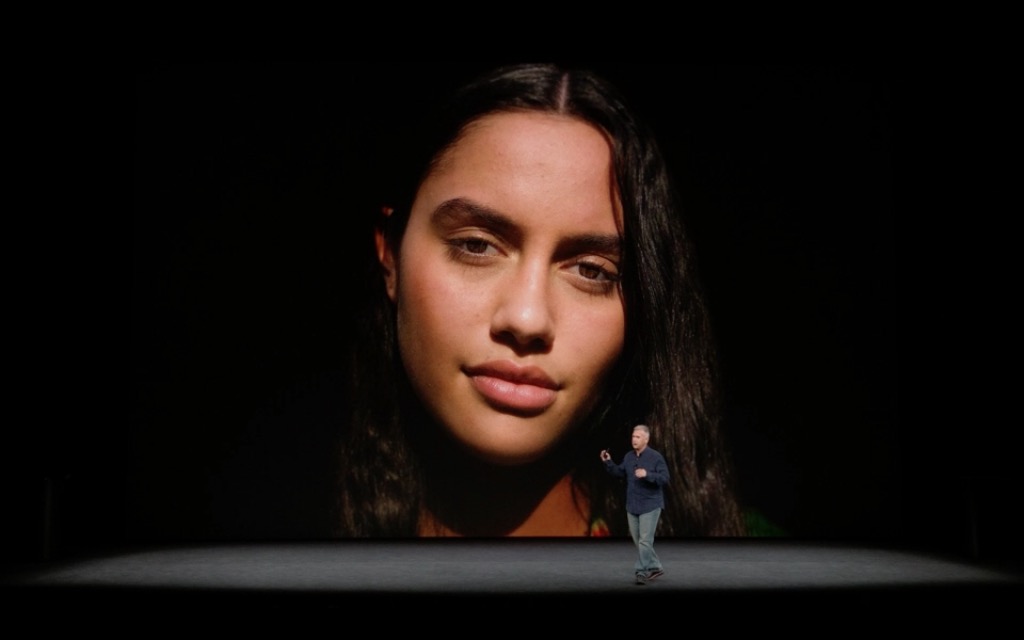 close up portrait display