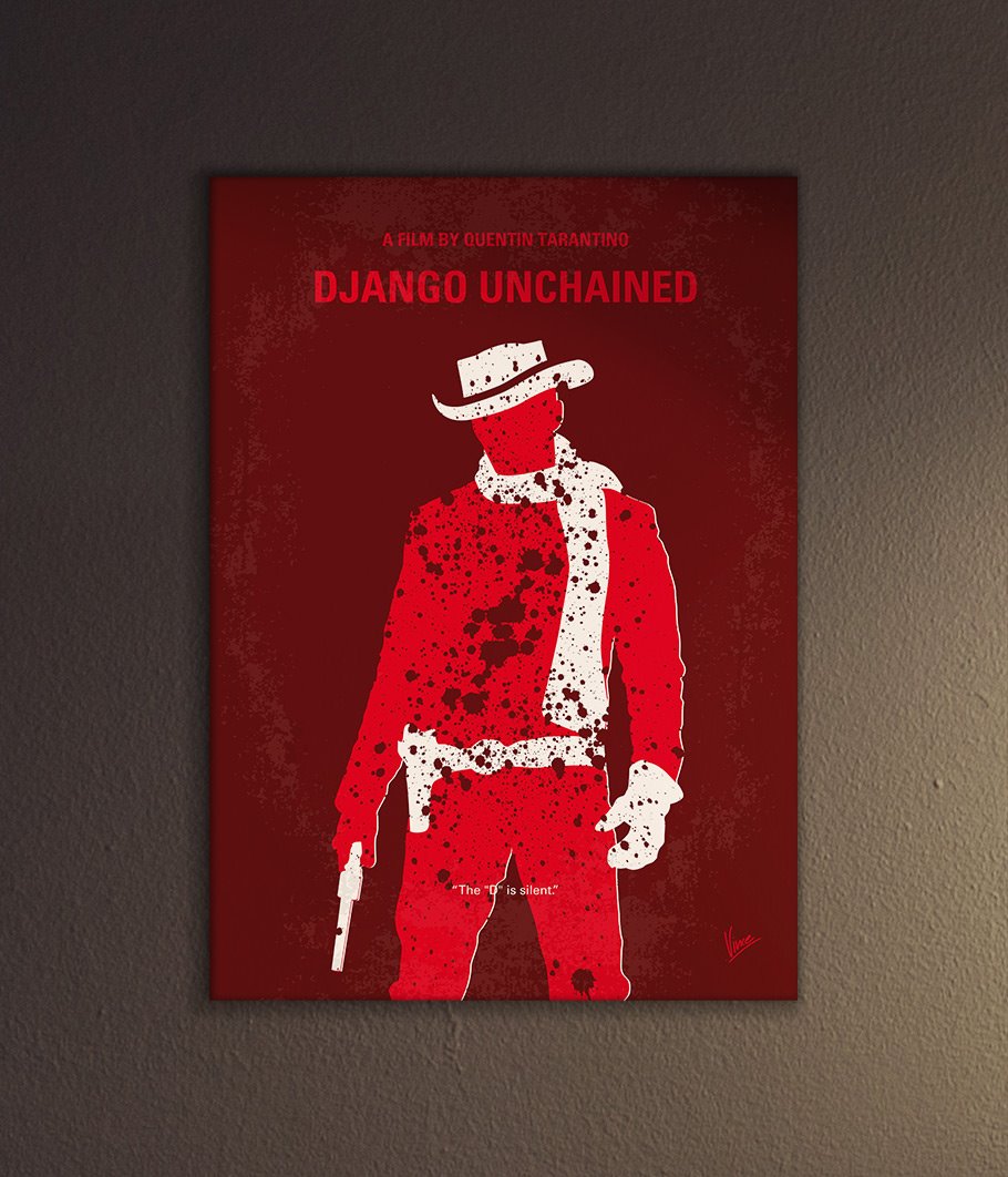django unchained minimalist poster