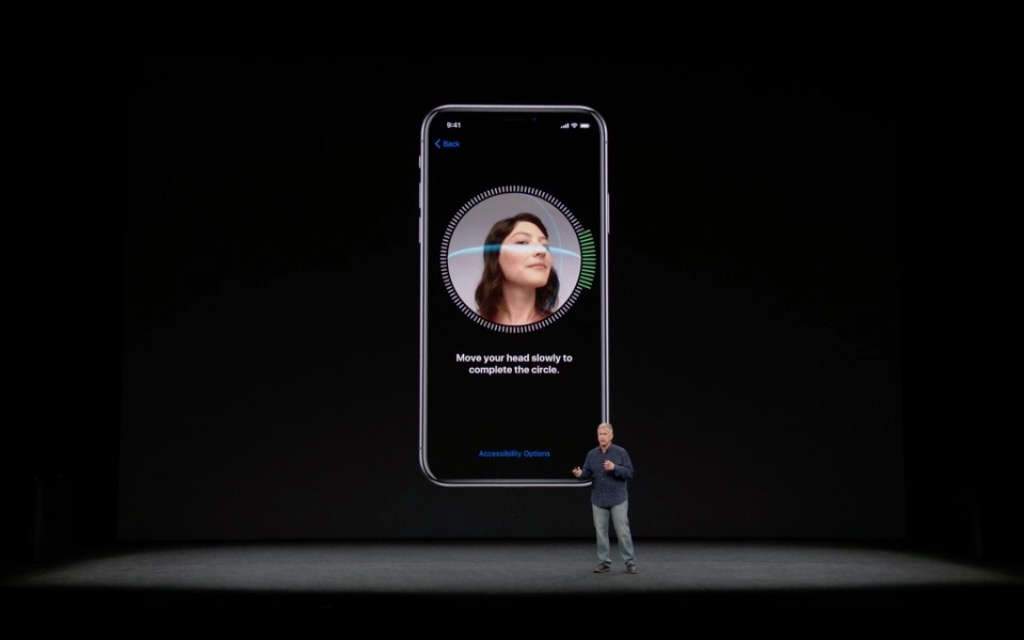 face id setup demonstration