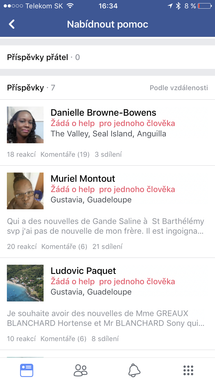 facebook help offer screen