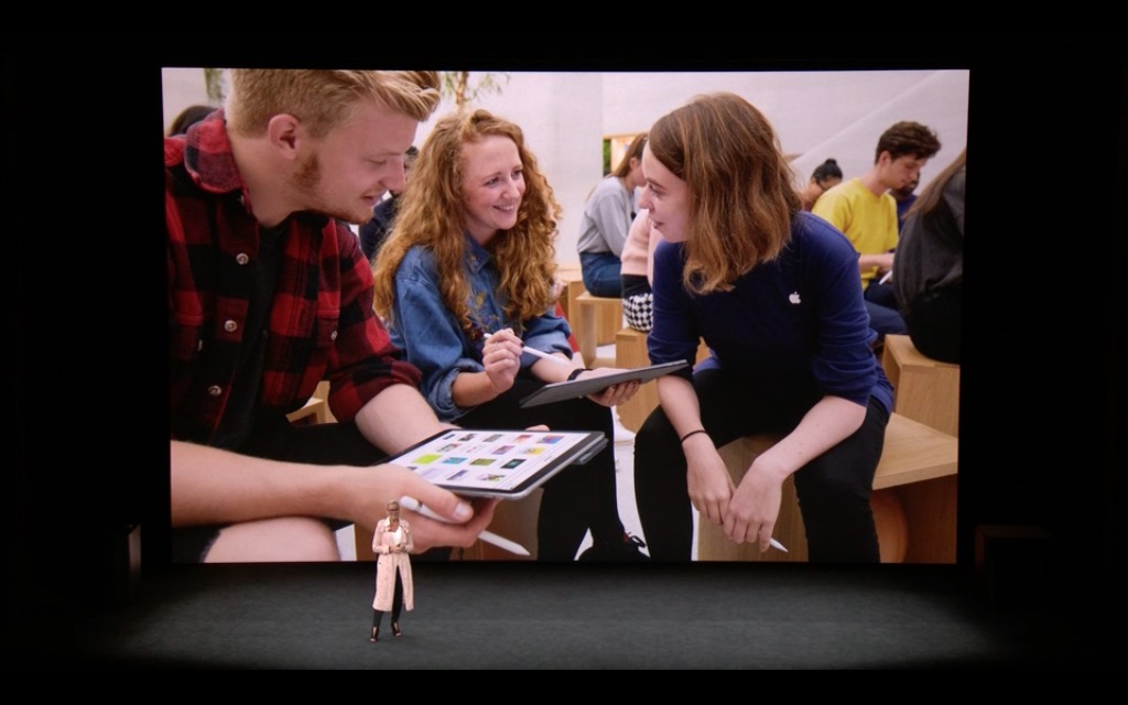 group discussion with ipads