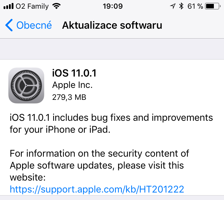 iOS 11.0.1