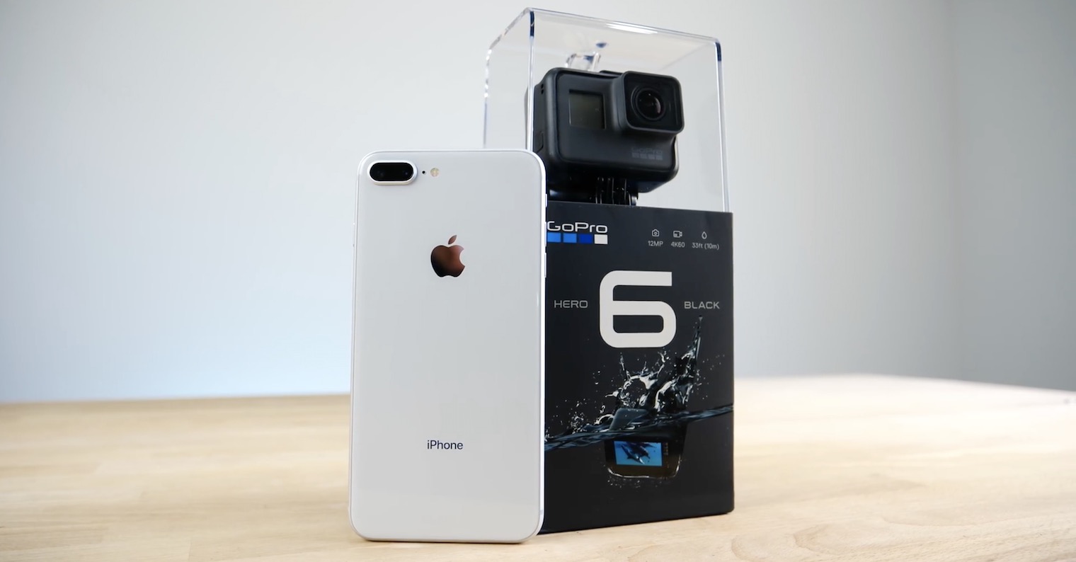 iPhone 8 Plus vs GoPro Hero6 FB