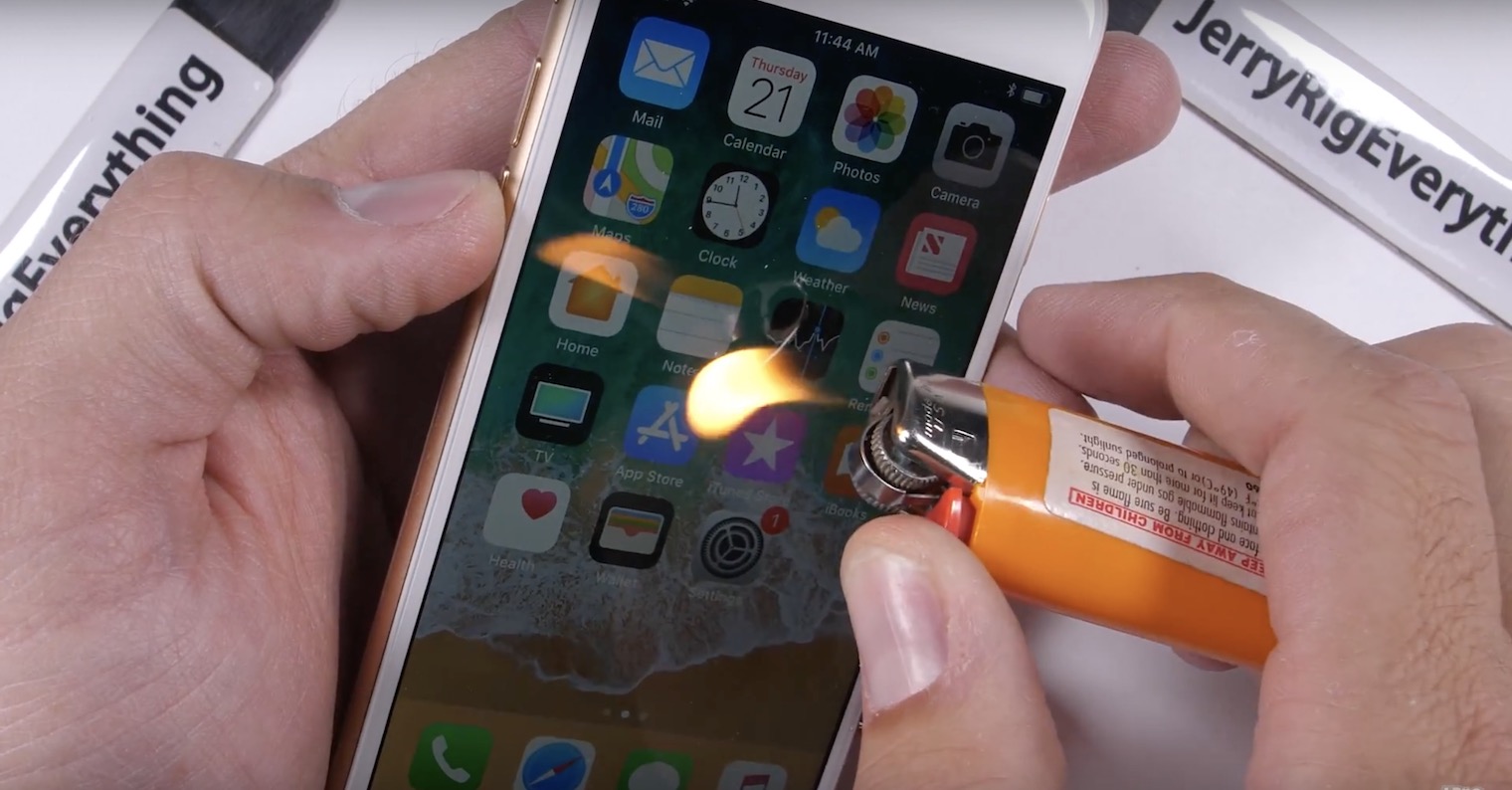 iPhone 8 bend scratch test
