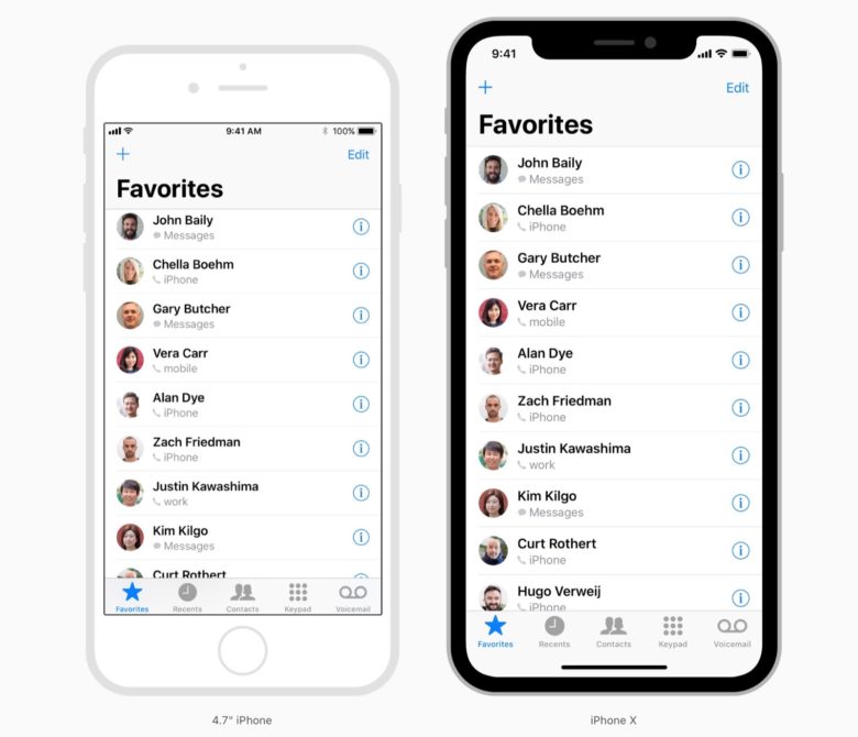 iPhone X UI guidelines 780x670