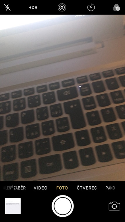 iphone camera keyboard view