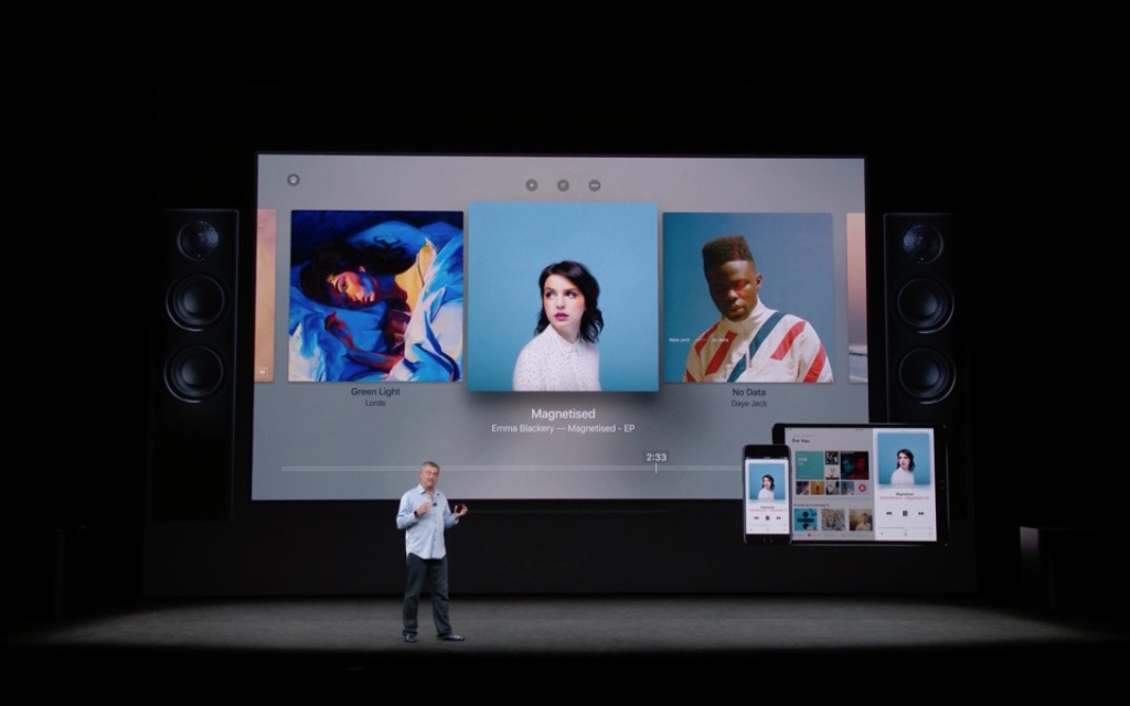 music streaming interface