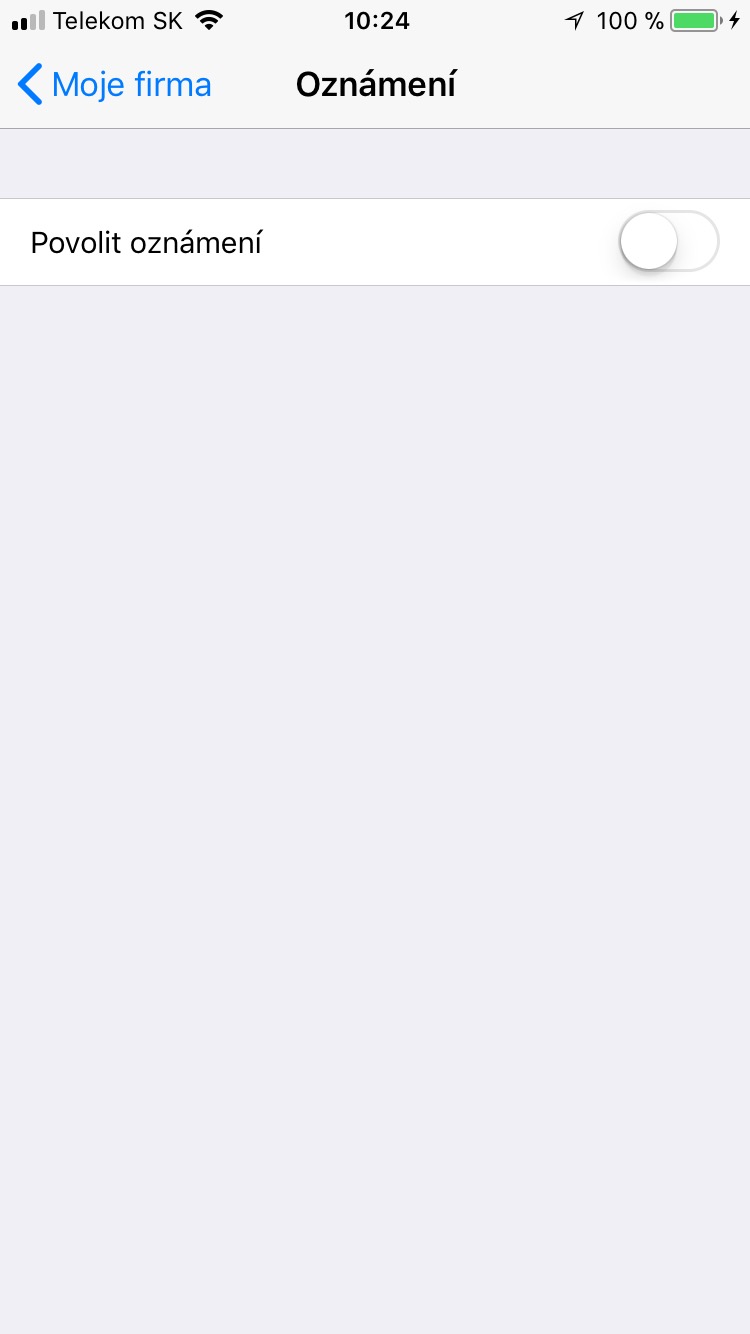 notification settings toggle
