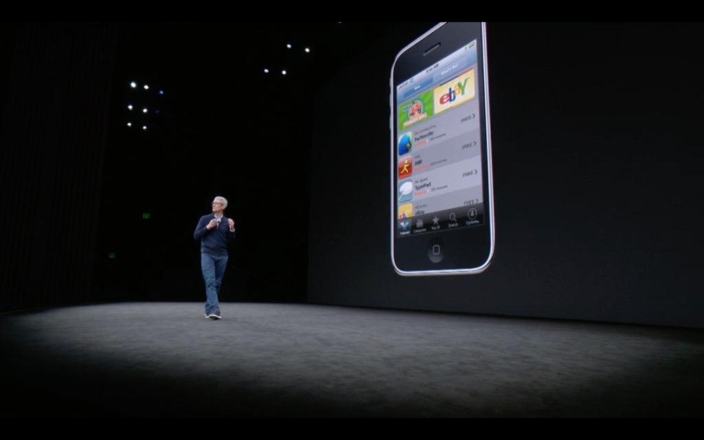original iphone apps display