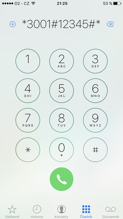 phone dialer screen