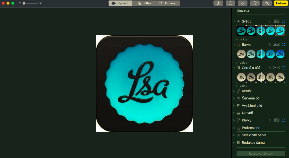 photo editing software interface