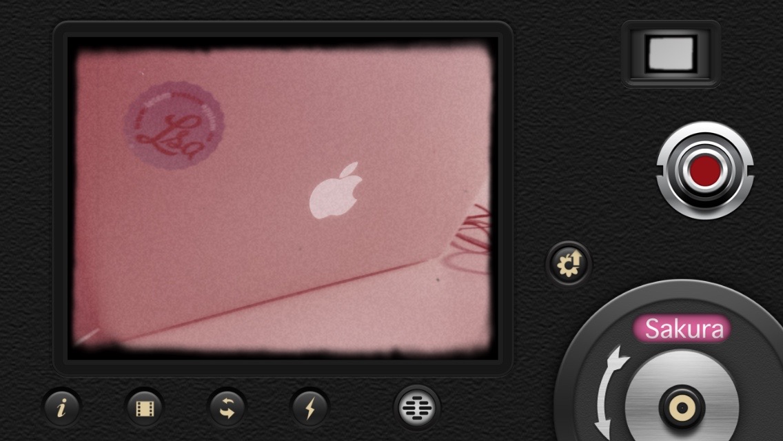 pink camera interface with laptop