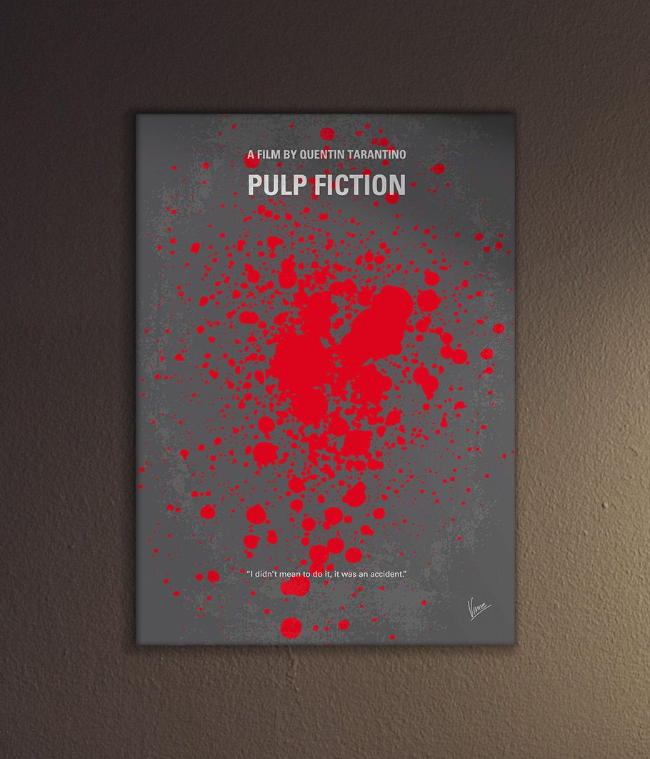 pulp fiction minimalist poster