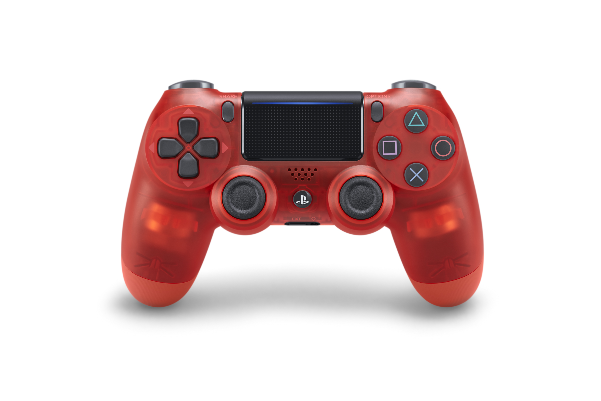 red gaming controller front view
