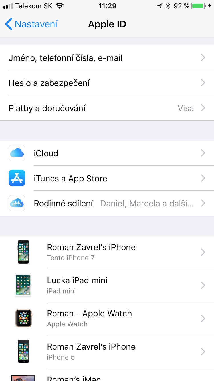 settings apple id