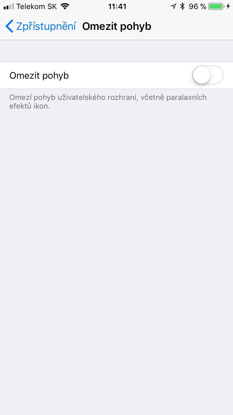 settings reduce motion
