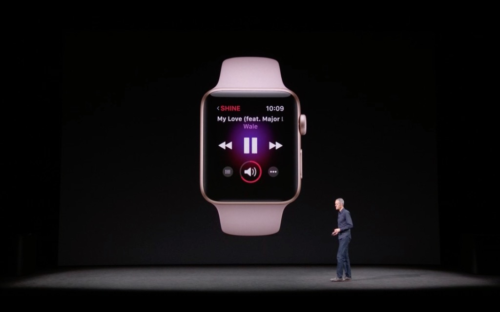 smartwatch music presentation