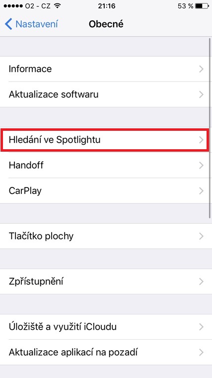 spotlight search settings
