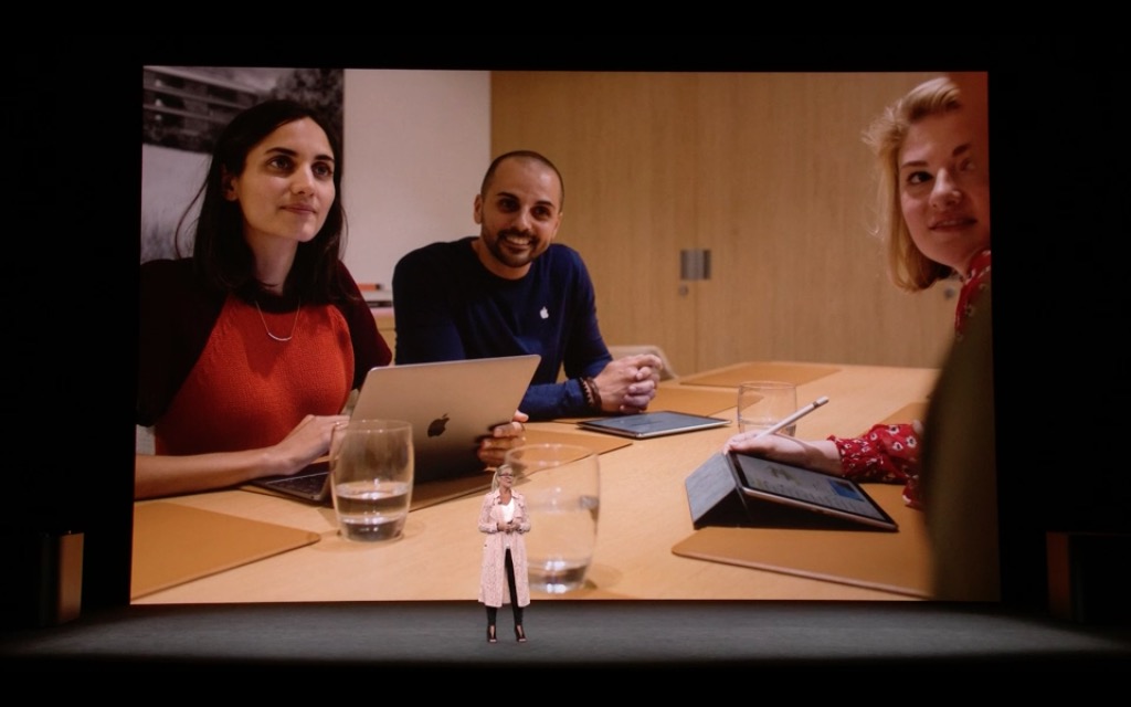 team meeting with ipads