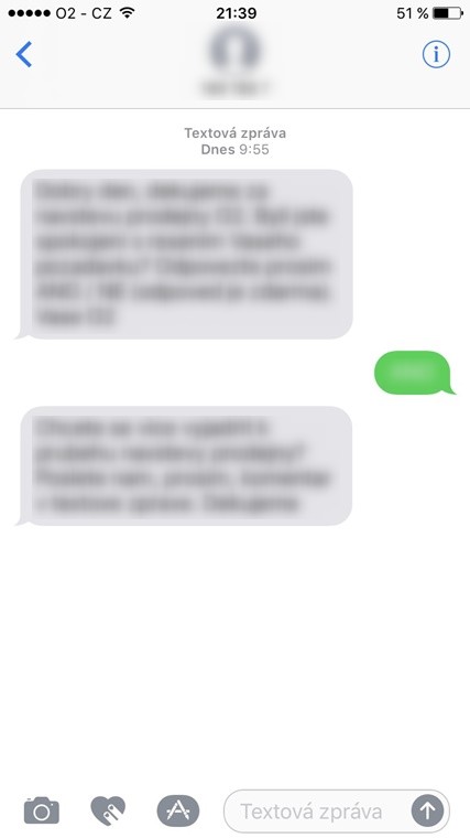 text message conversation