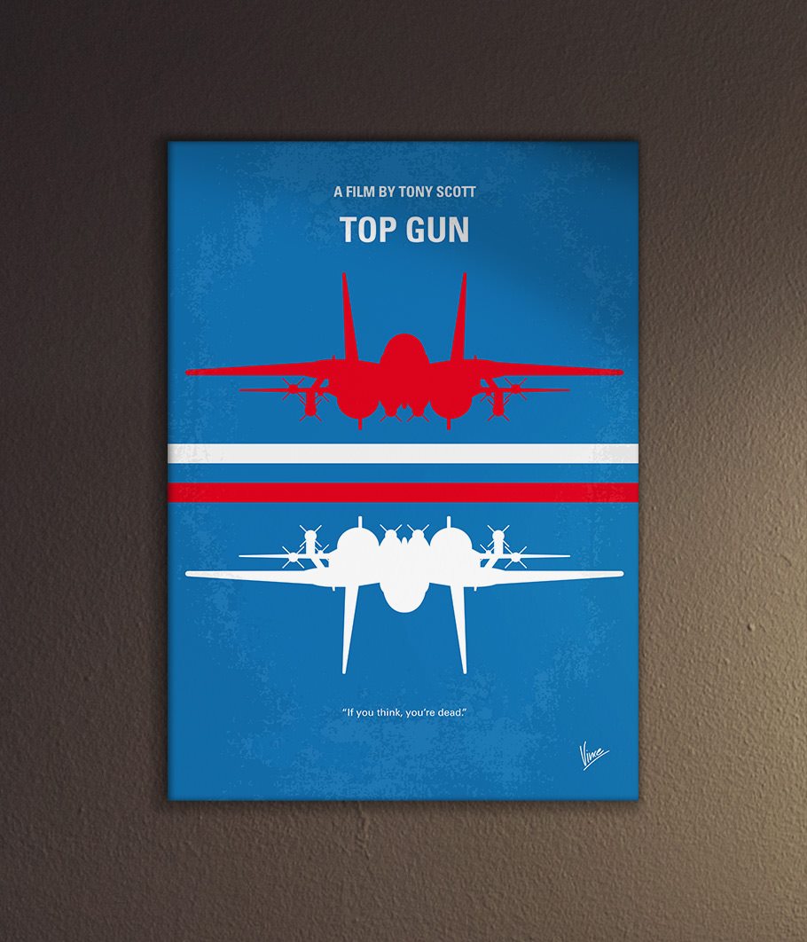 top gun jet poster