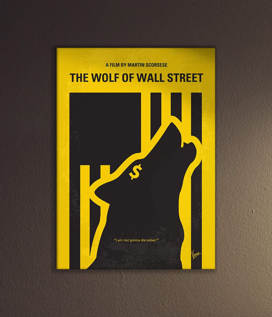 wolf of wall street minimalist poster