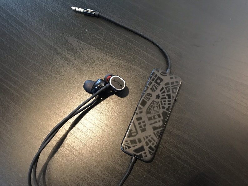 akg earbuds and phone