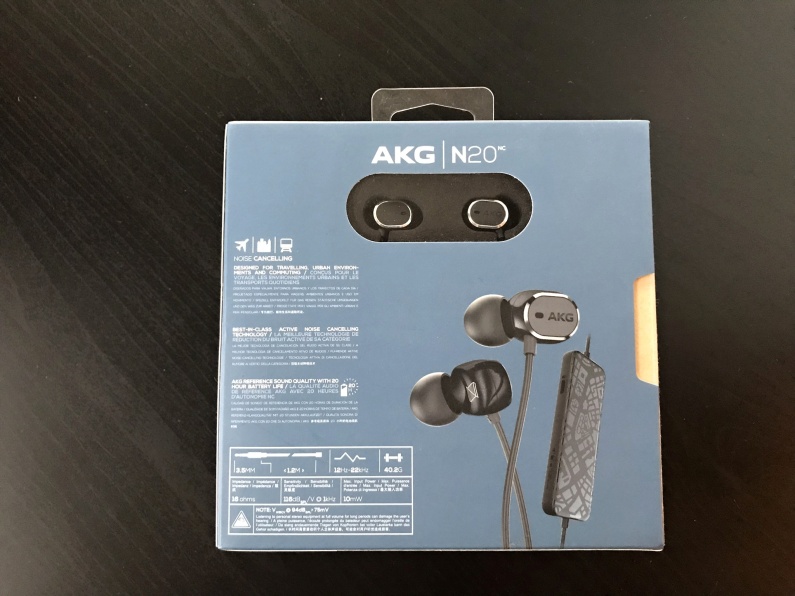 akg n20 earbuds packaging