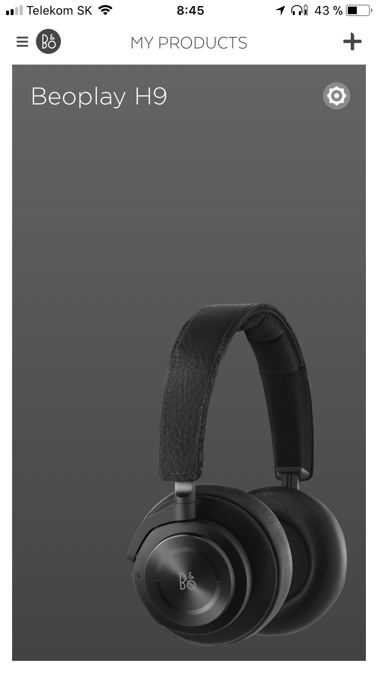 beoplay h9 headphones product display