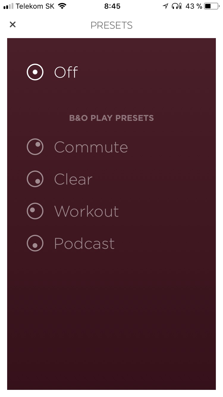 bo play presets screen